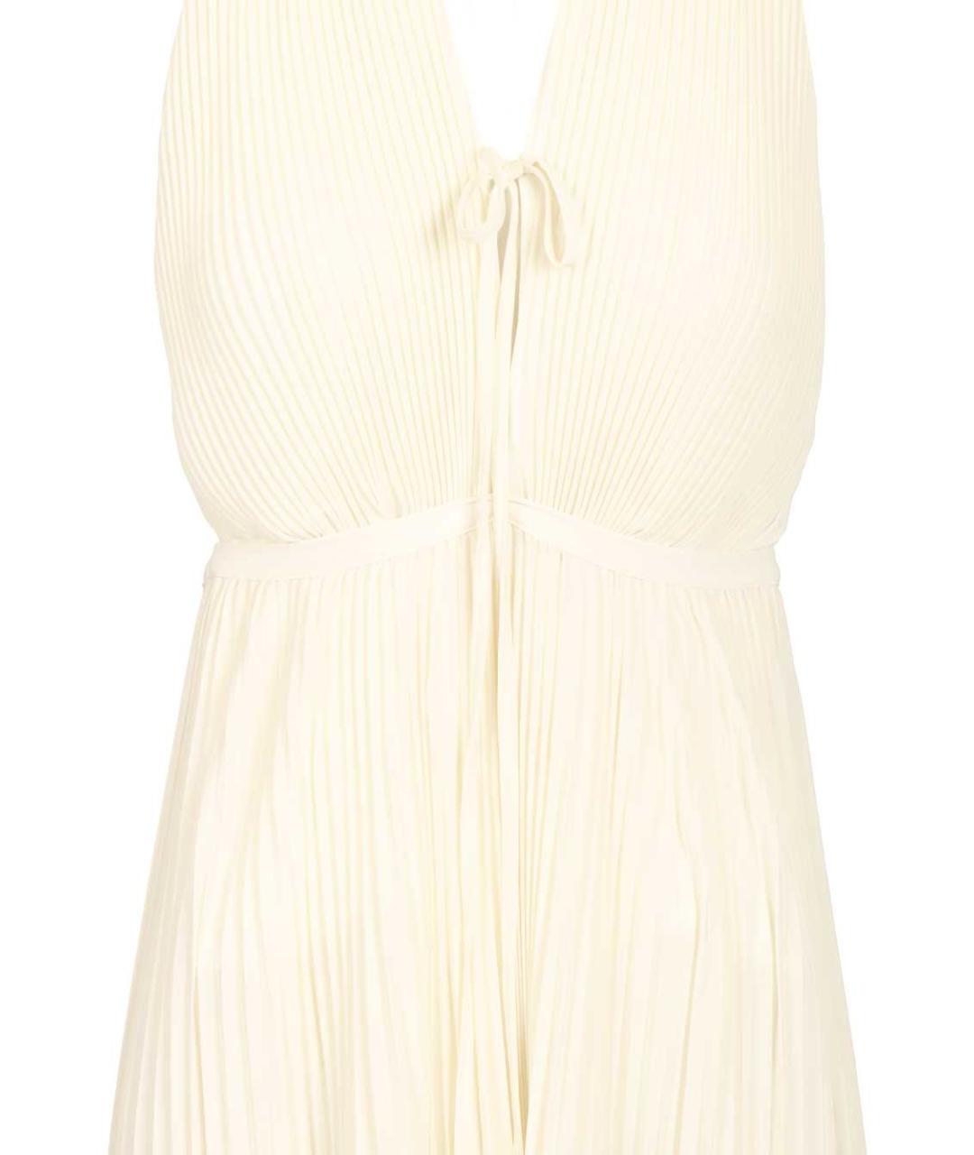 RAQUEL DINIZ Бежевое полиэстеровое повседневное платье, фото 4