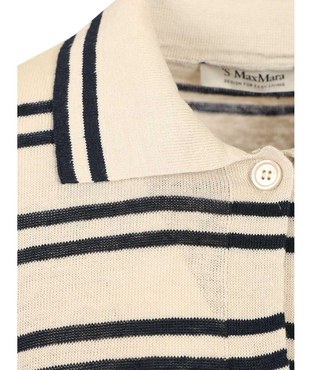 'S MAX MARA Бежевый льняной кардиган, фото 4