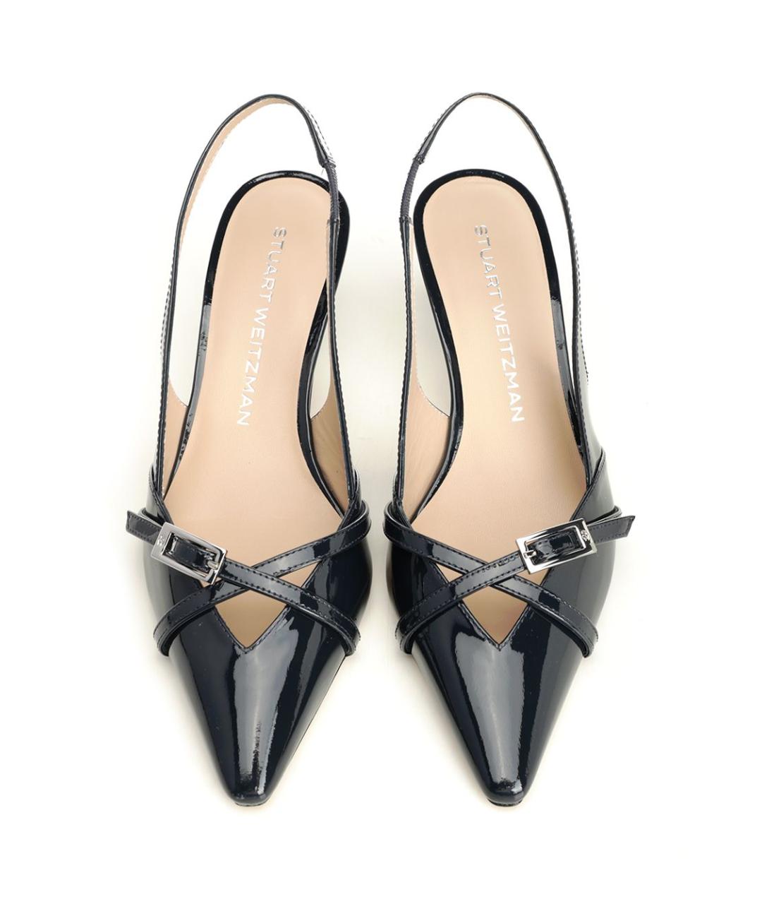 STUART WEITZMAN Синие кожаные туфли, фото 5