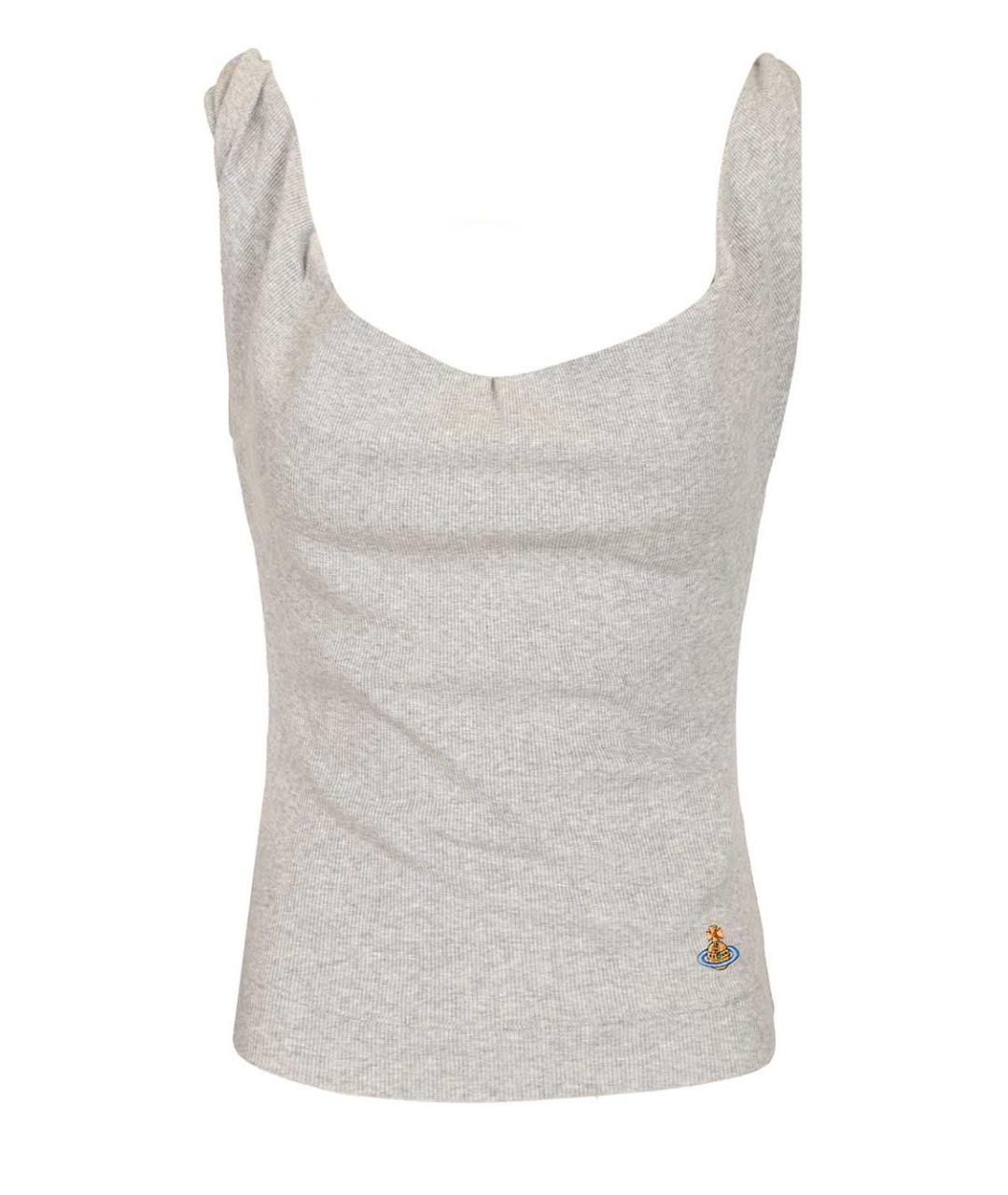 VIVIENNE WESTWOOD Серая хлопковая майка, фото 1