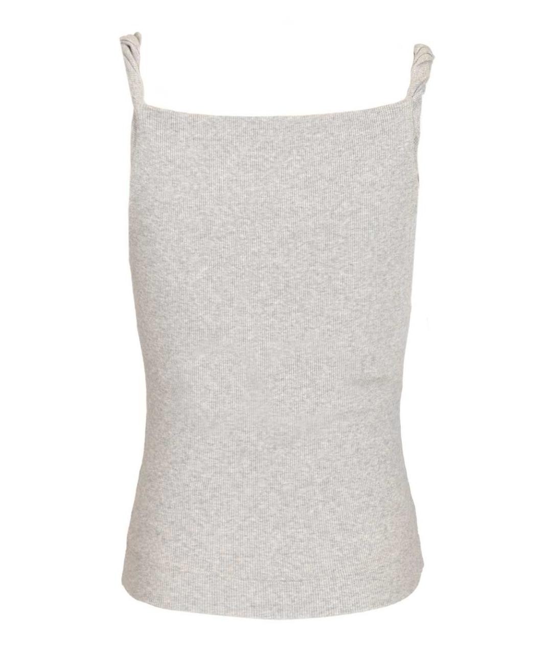 VIVIENNE WESTWOOD Серая хлопковая майка, фото 2