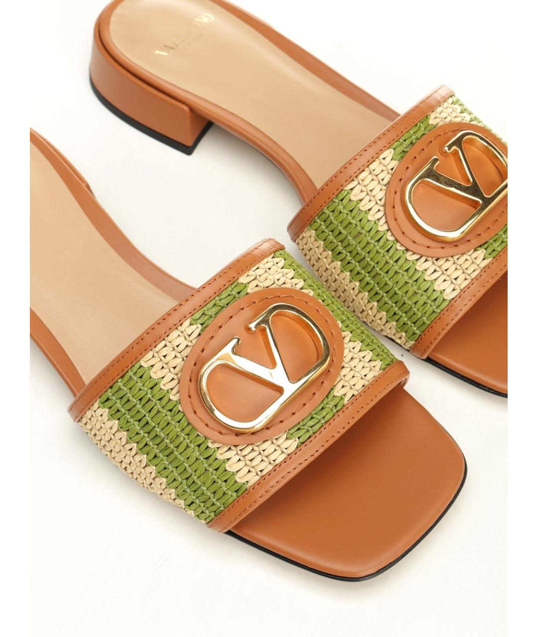 VALENTINO Зеленые шлепанцы, фото 6