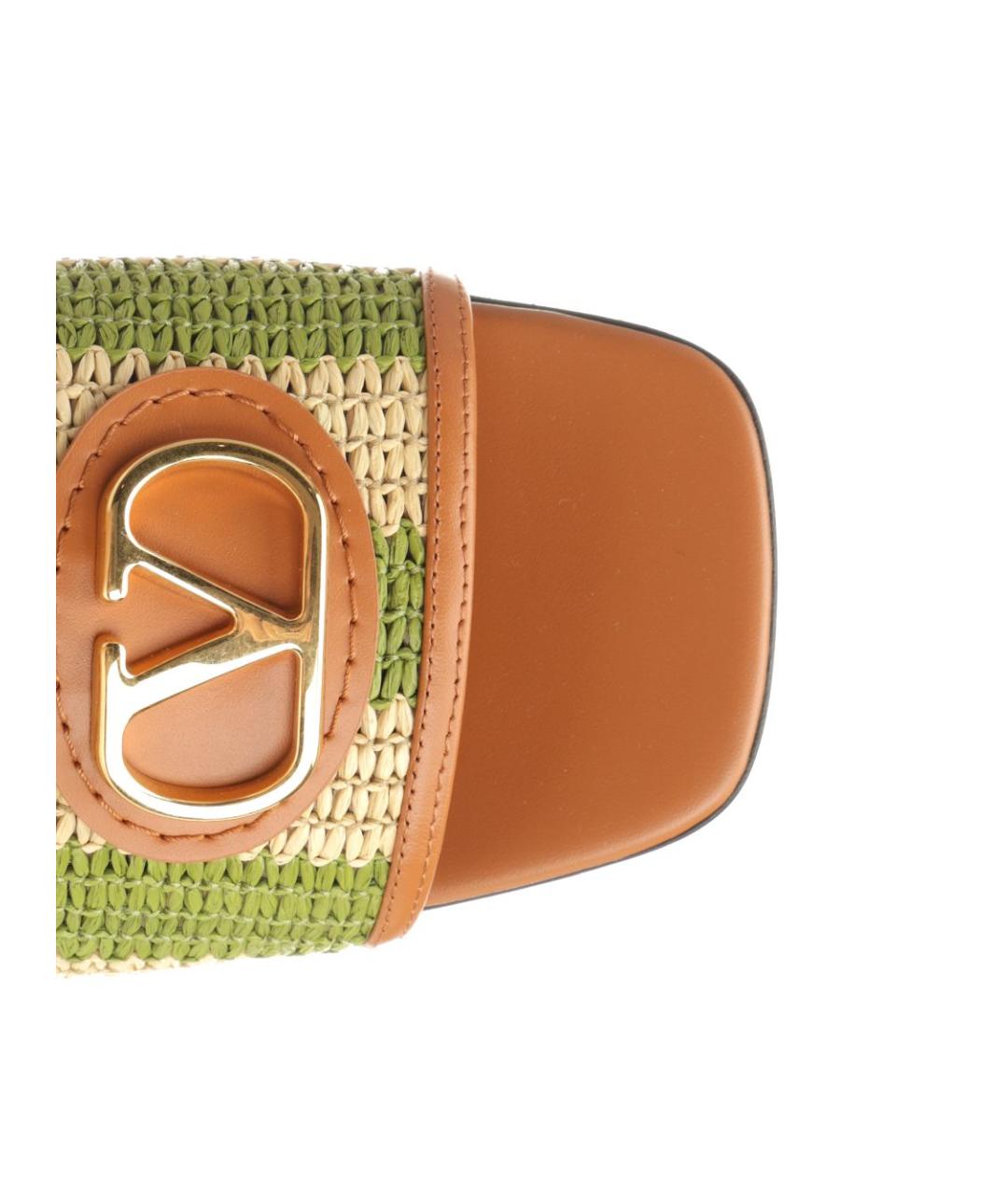 VALENTINO Зеленые шлепанцы, фото 4