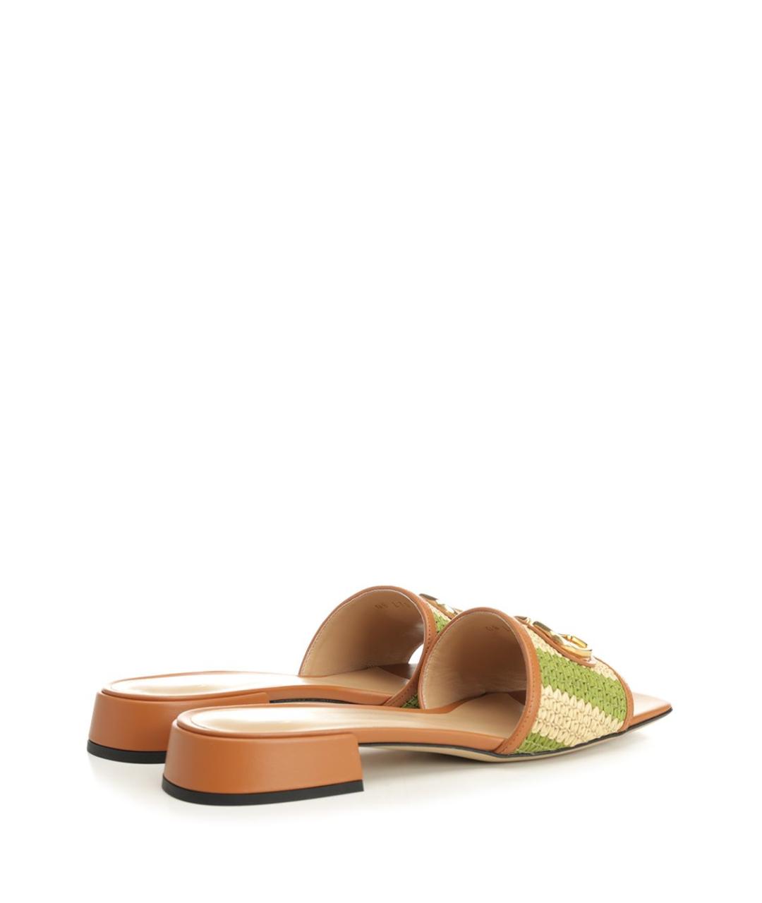 VALENTINO Зеленые шлепанцы, фото 3