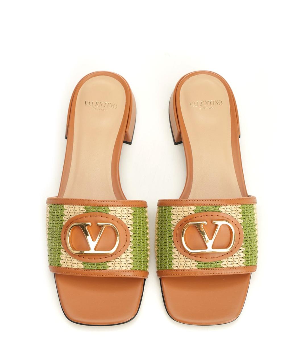 VALENTINO Зеленые шлепанцы, фото 5