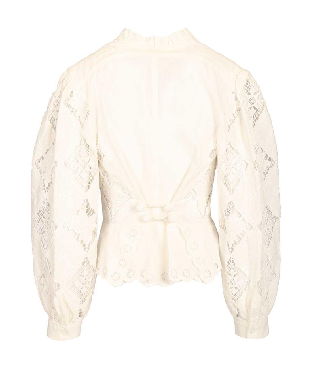 ISABEL MARANT Белая хлопковая блузы, фото 2