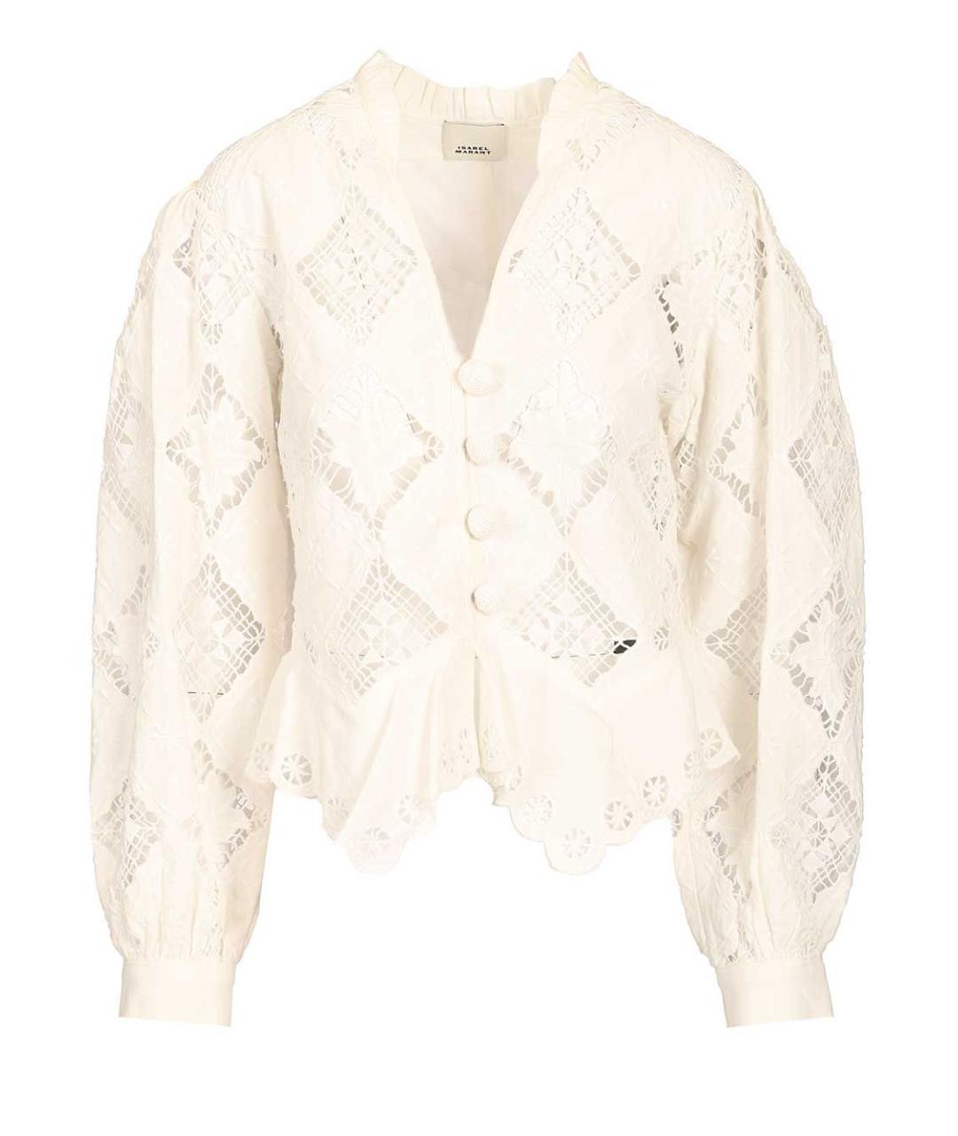 ISABEL MARANT Белая хлопковая блузы, фото 1