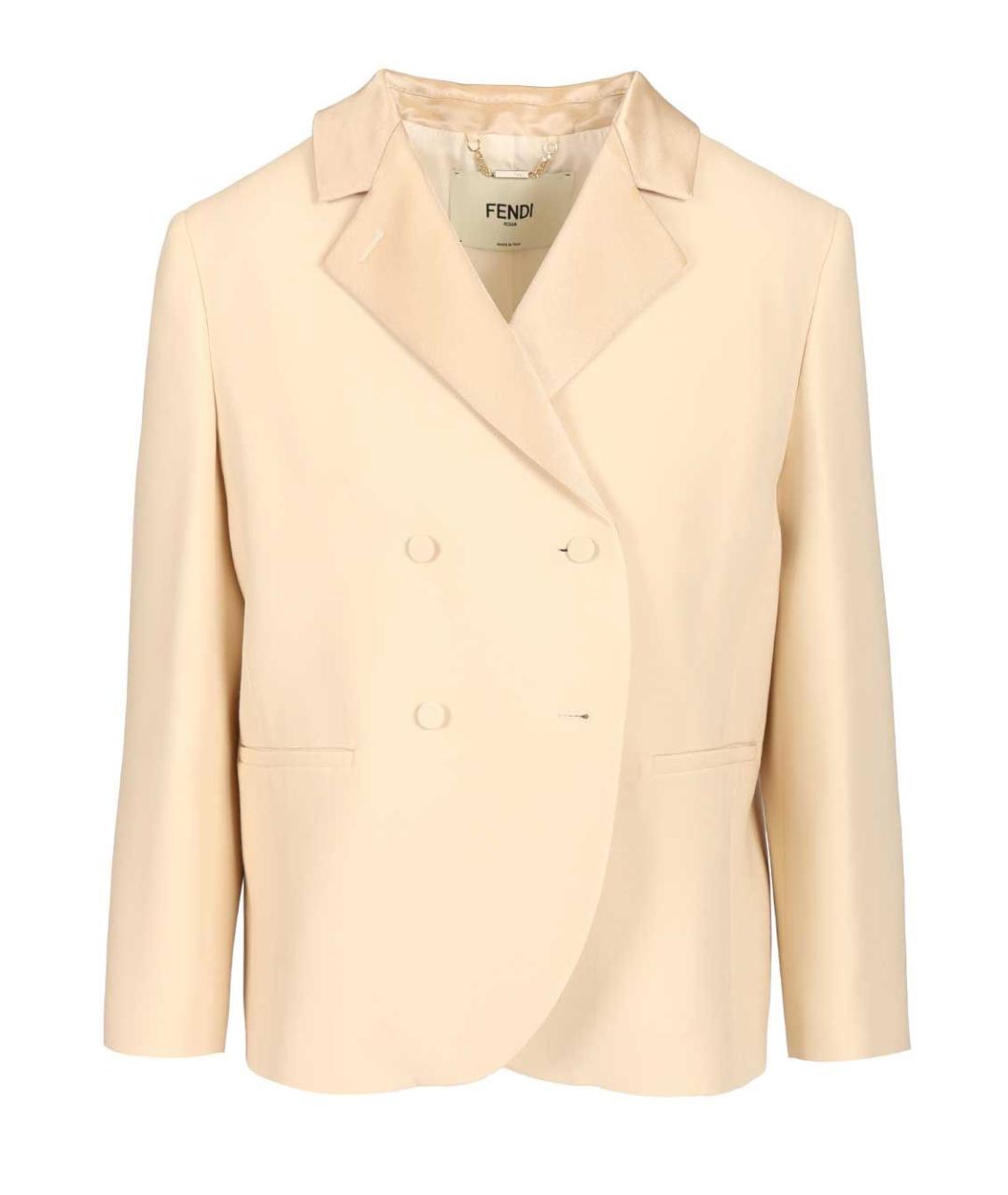 FENDI Розовый шерстяной жакет/пиджак, фото 1