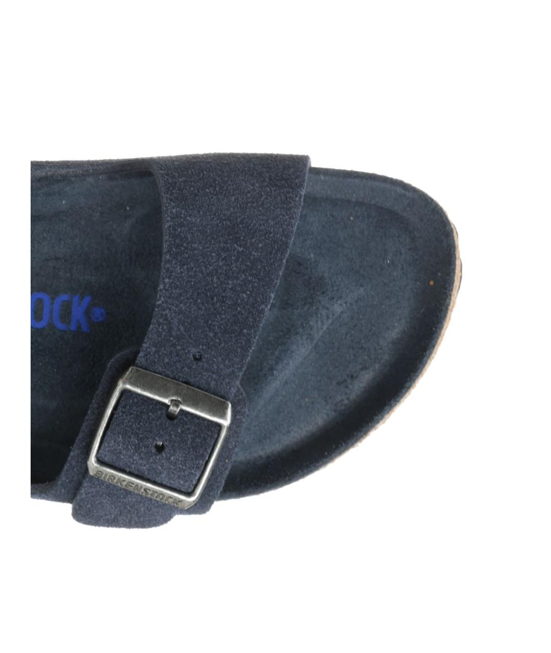 BIRKENSTOCK Синие замшевые сандалии, фото 4