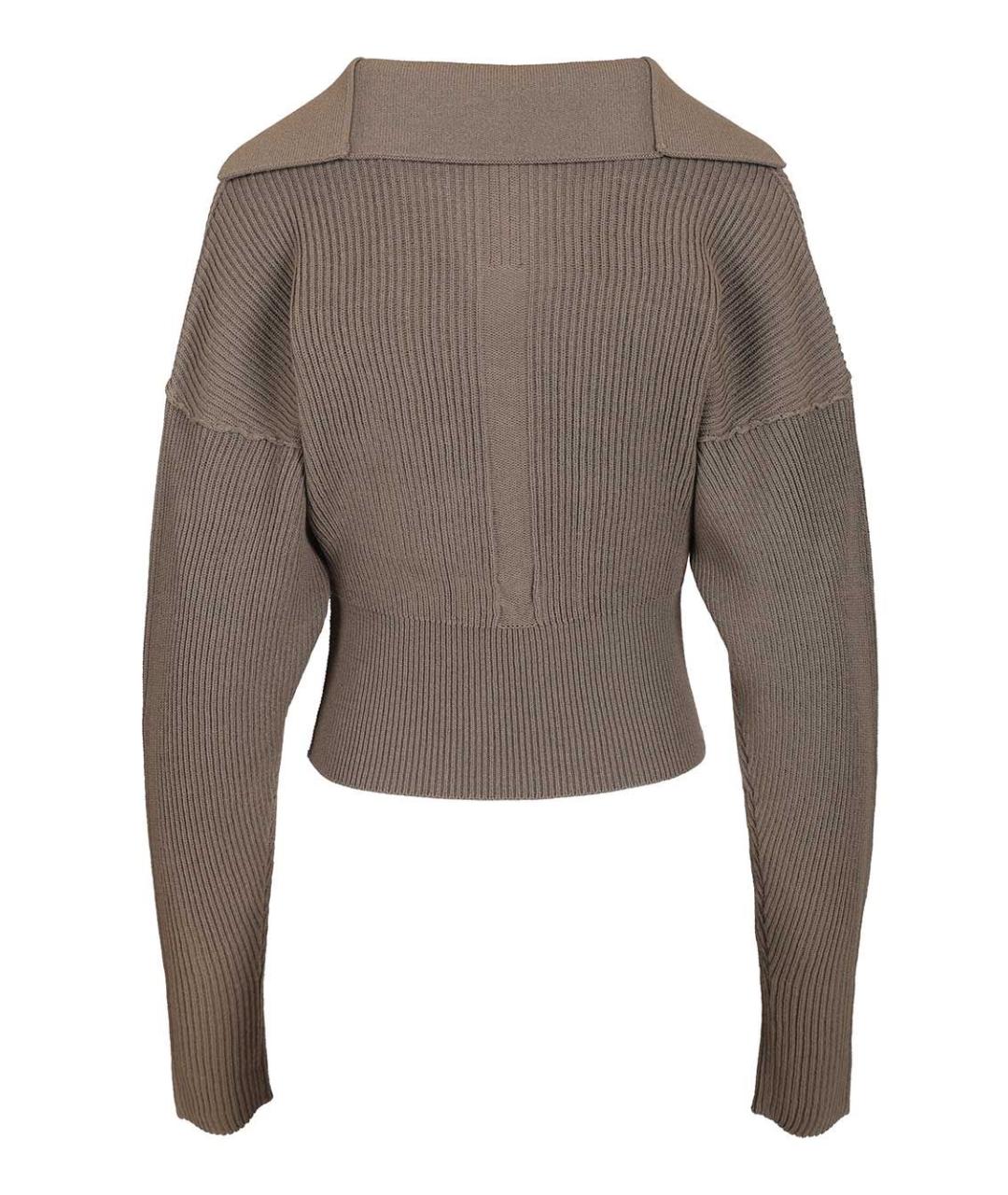 RICK OWENS Коричневый шерстяной джемпер / свитер, фото 2