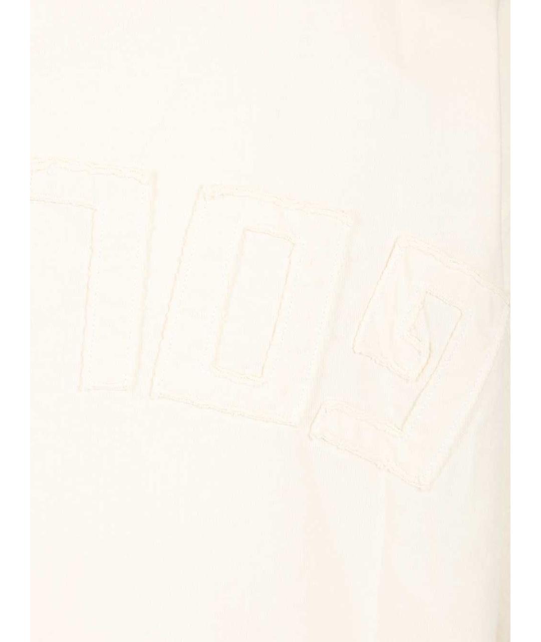 GOLDEN GOOSE DELUXE BRAND Белая хлопковая футболка, фото 5