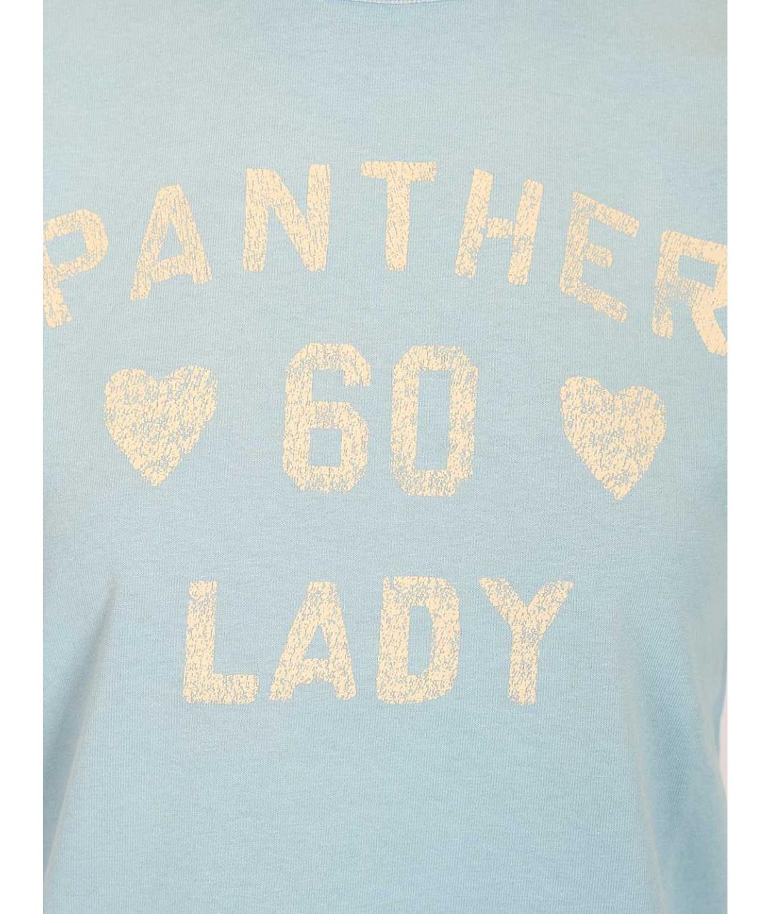 VALENTINO Голубая хлопковая футболка, фото 3