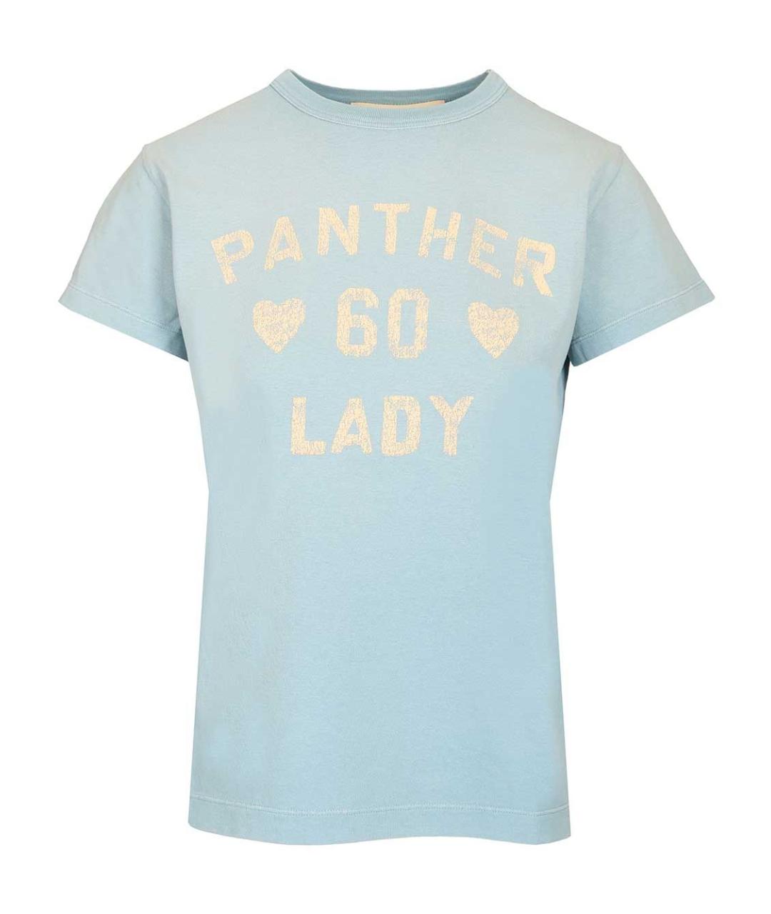 VALENTINO Голубая хлопковая футболка, фото 1