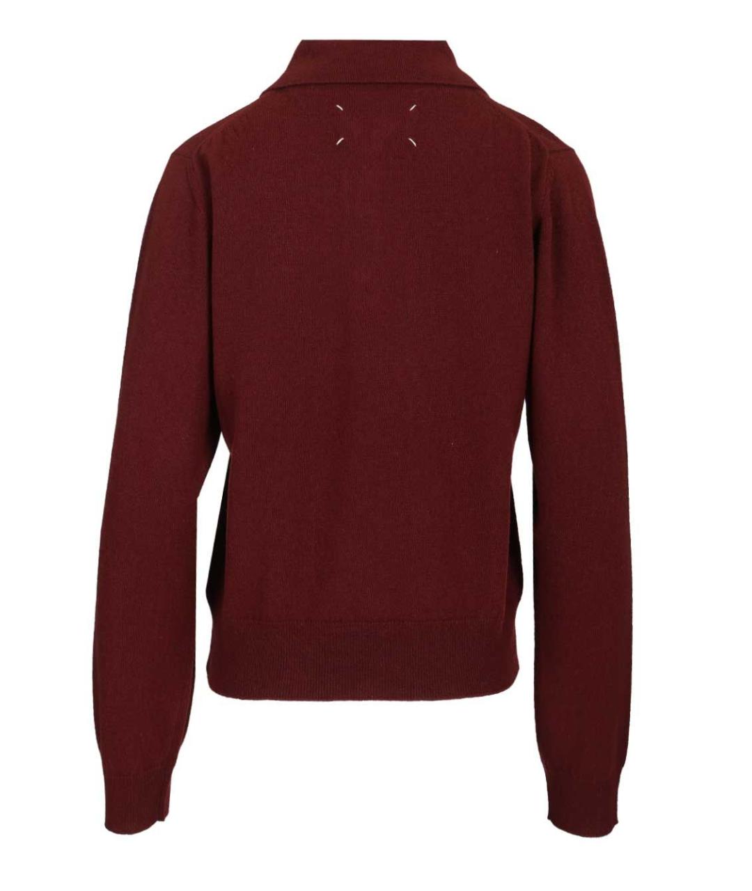 MAISON MARGIELA Бордовый шерстяной джемпер / свитер, фото 2
