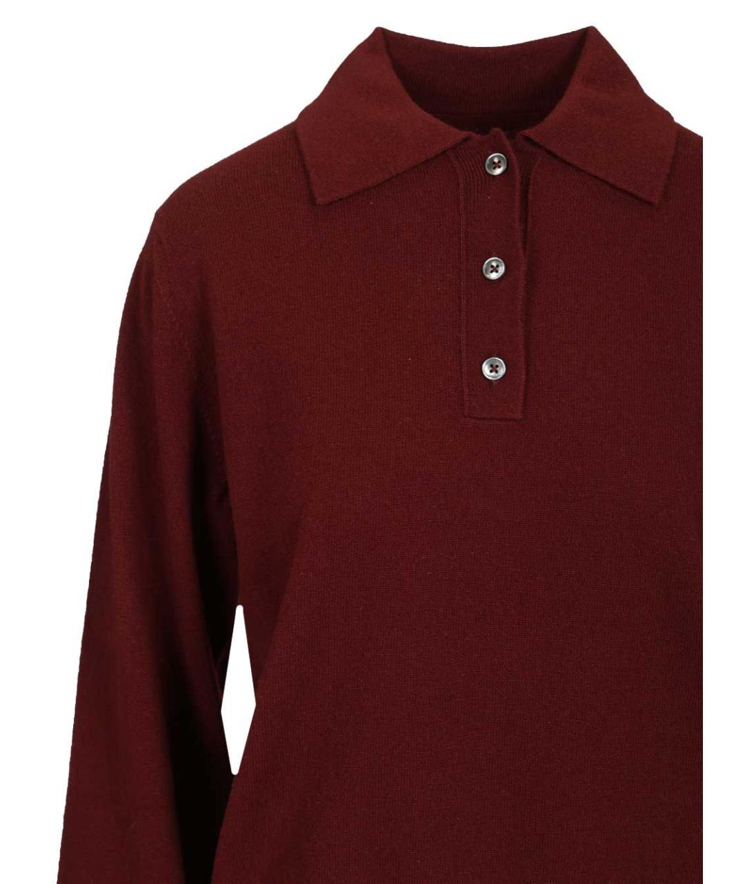 MAISON MARGIELA Бордовый шерстяной джемпер / свитер, фото 4