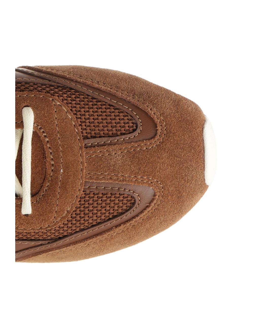 TORY BURCH Коричневые синтетические кроссовки, фото 4