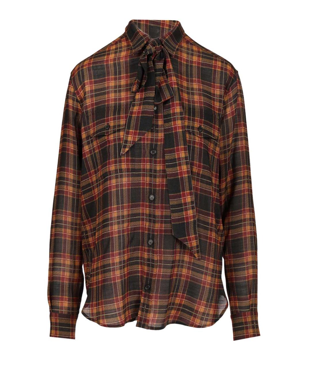 SAINT LAURENT Мульти шерстяная рубашка, фото 1