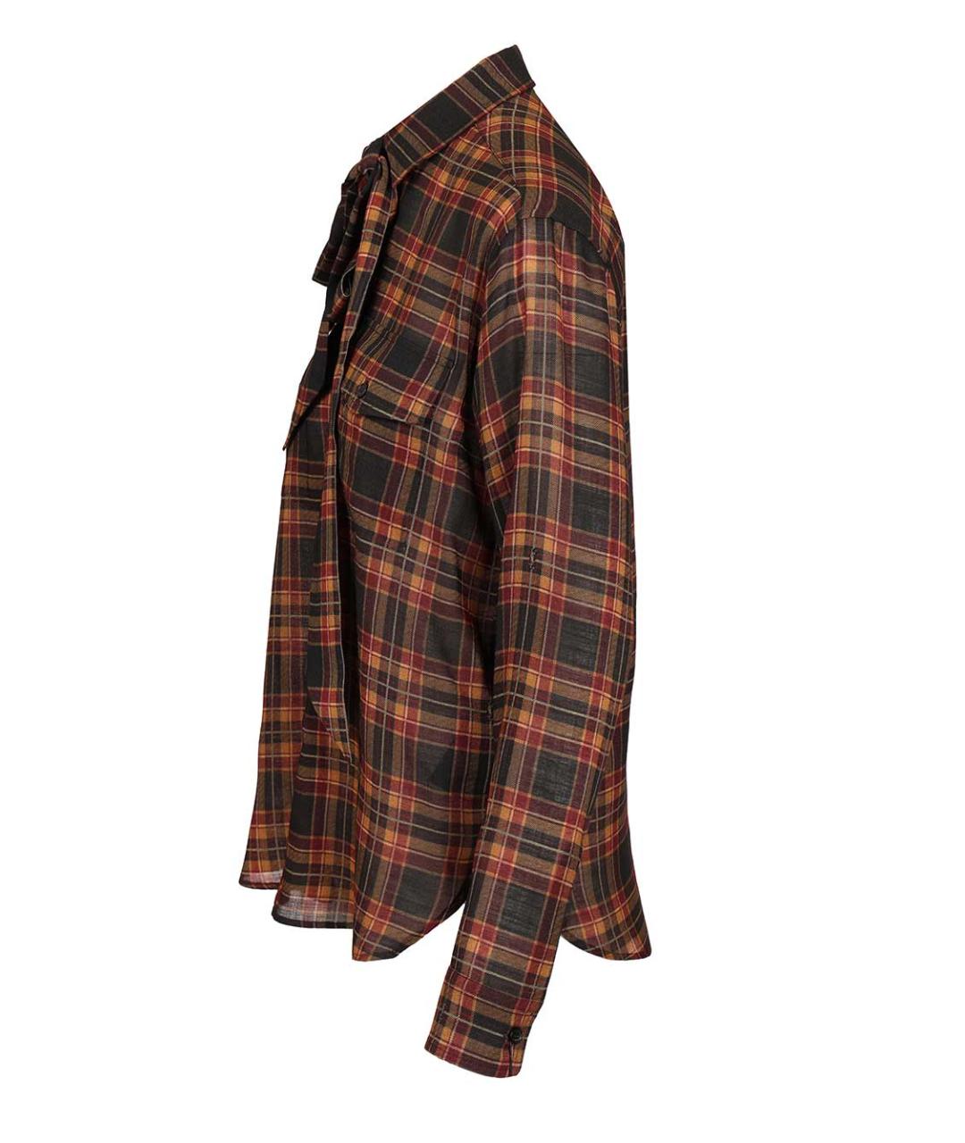 SAINT LAURENT Мульти шерстяная рубашка, фото 3