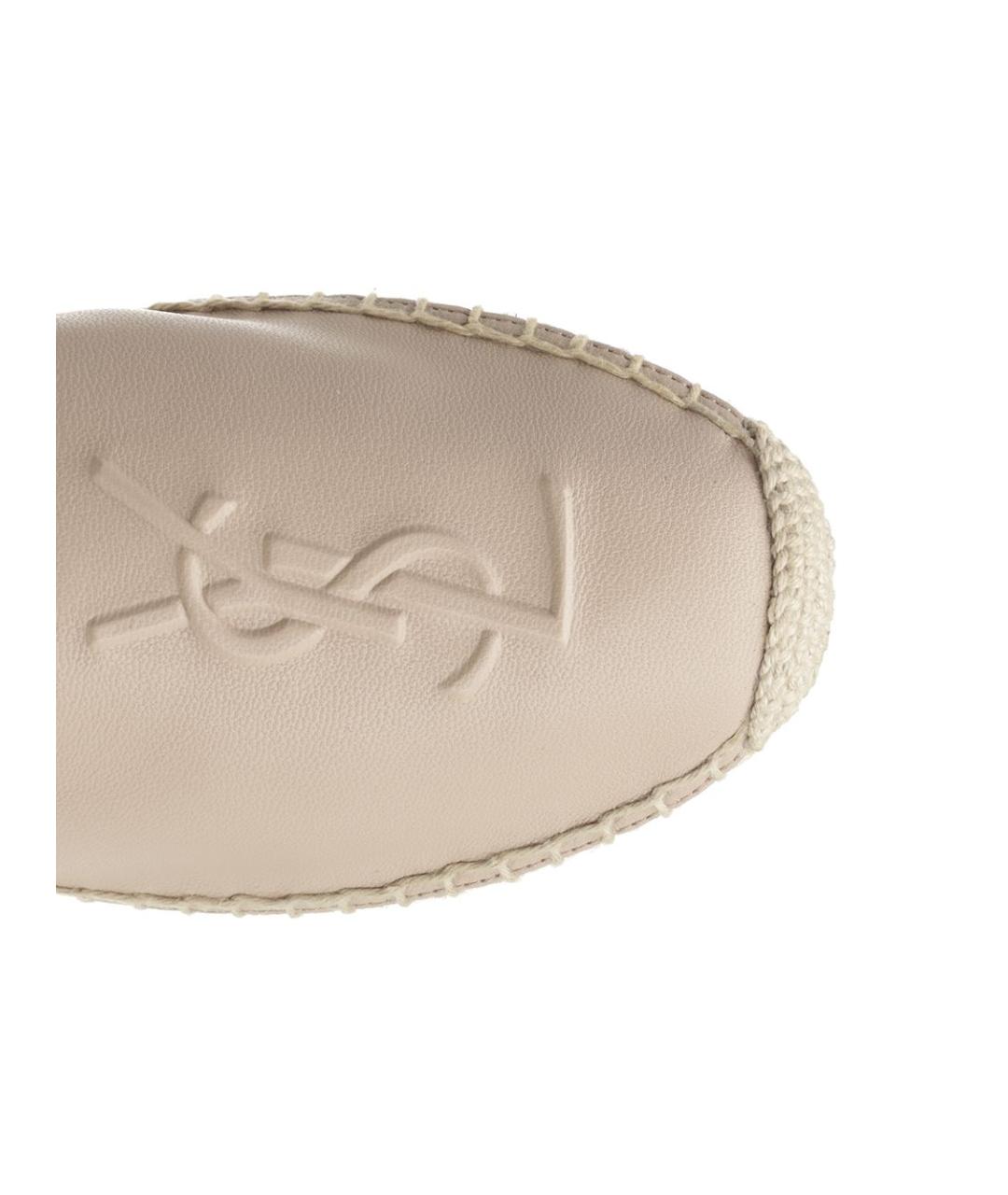 SAINT LAURENT Бежевые эспадрильи, фото 4