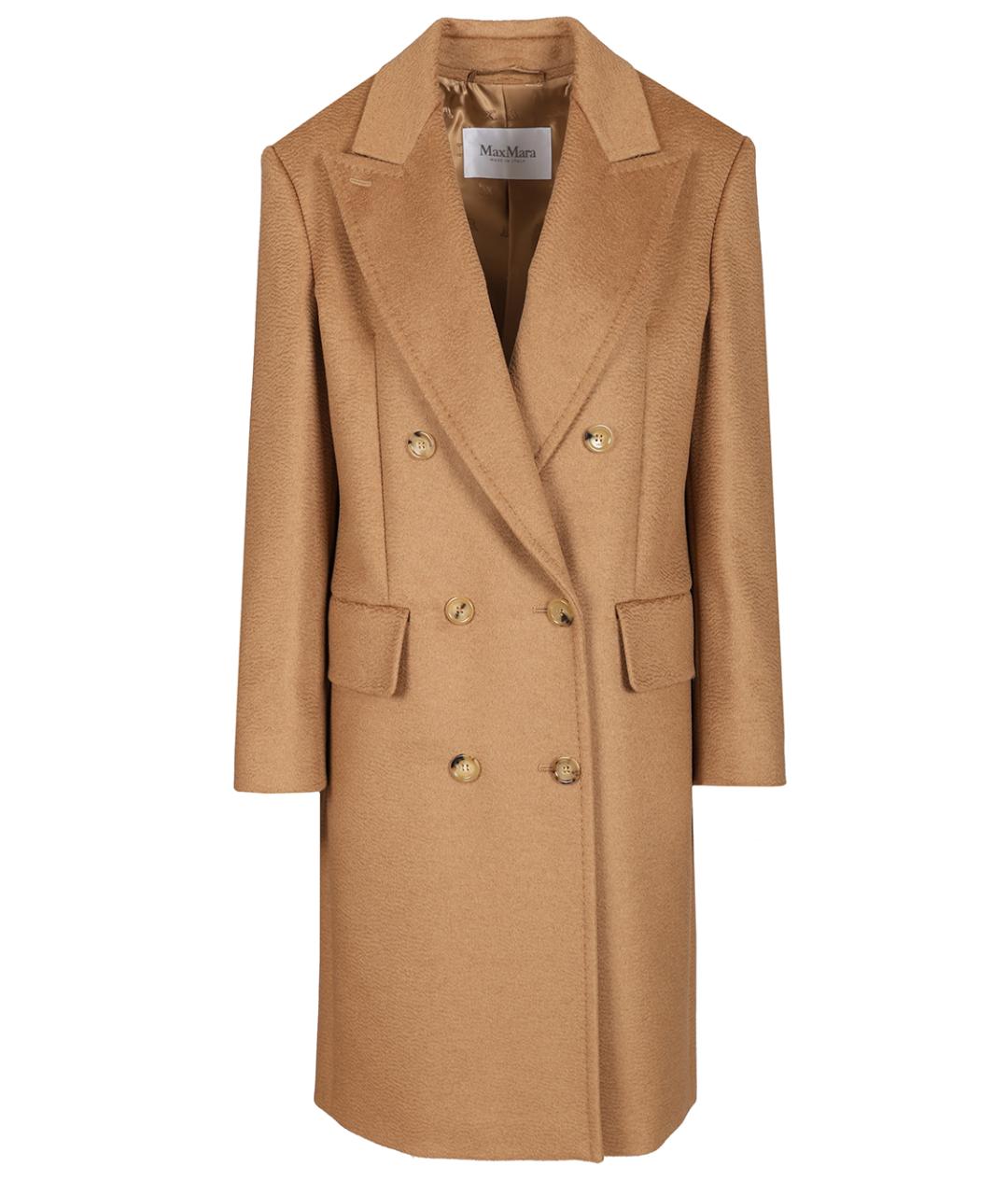 MAX MARA Бежевое шерстяное пальто, фото 1