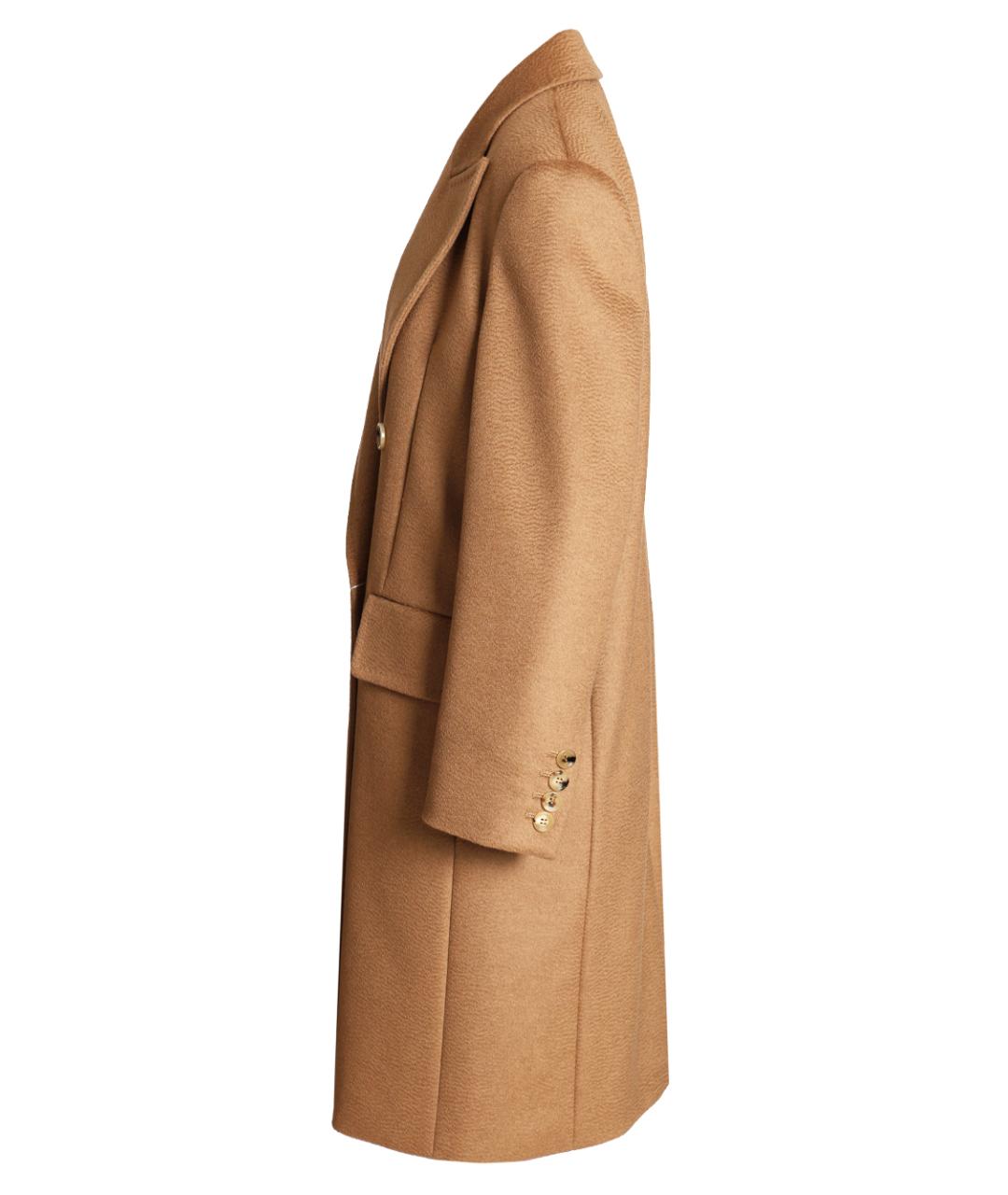 MAX MARA Бежевое шерстяное пальто, фото 3