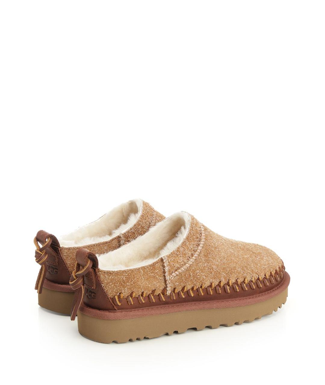 UGG AUSTRALIA Бежевые замшевые мюли, фото 3