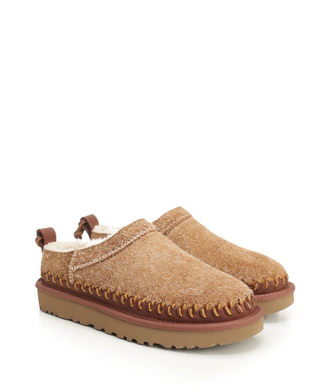 UGG AUSTRALIA Бежевые замшевые мюли, фото 2