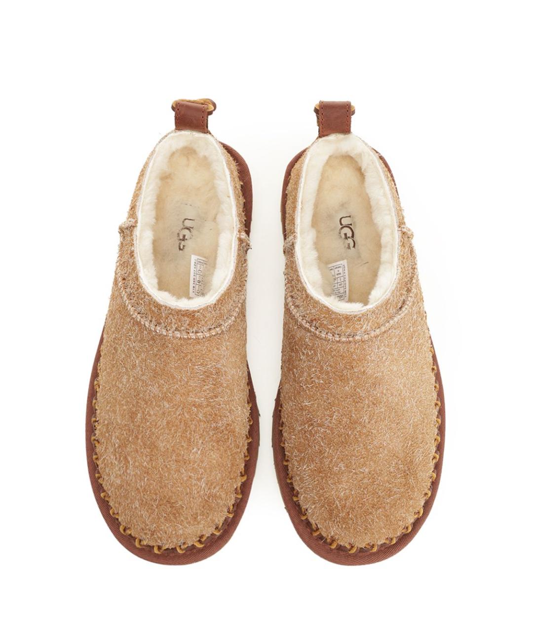 UGG AUSTRALIA Бежевые замшевые мюли, фото 5