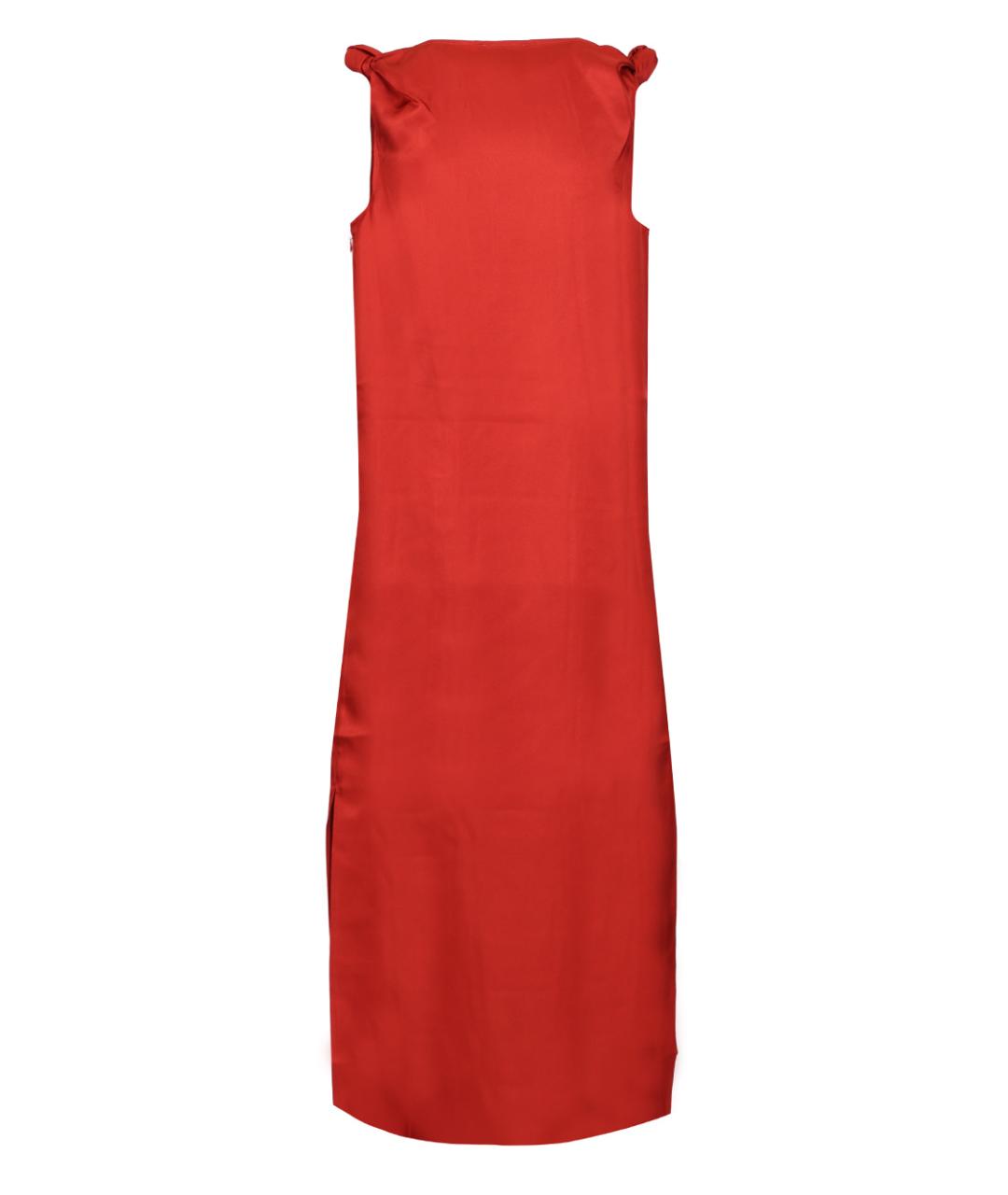 LOULOU STUDIO Красное шелковое повседневное платье, фото 2