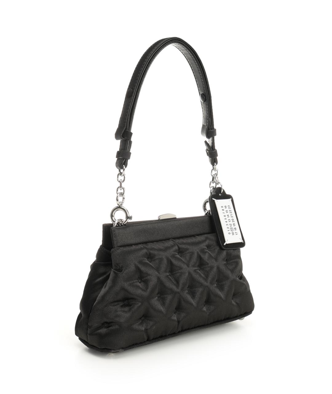 MAISON MARGIELA Черная тканевая сумка на плечо, фото 2