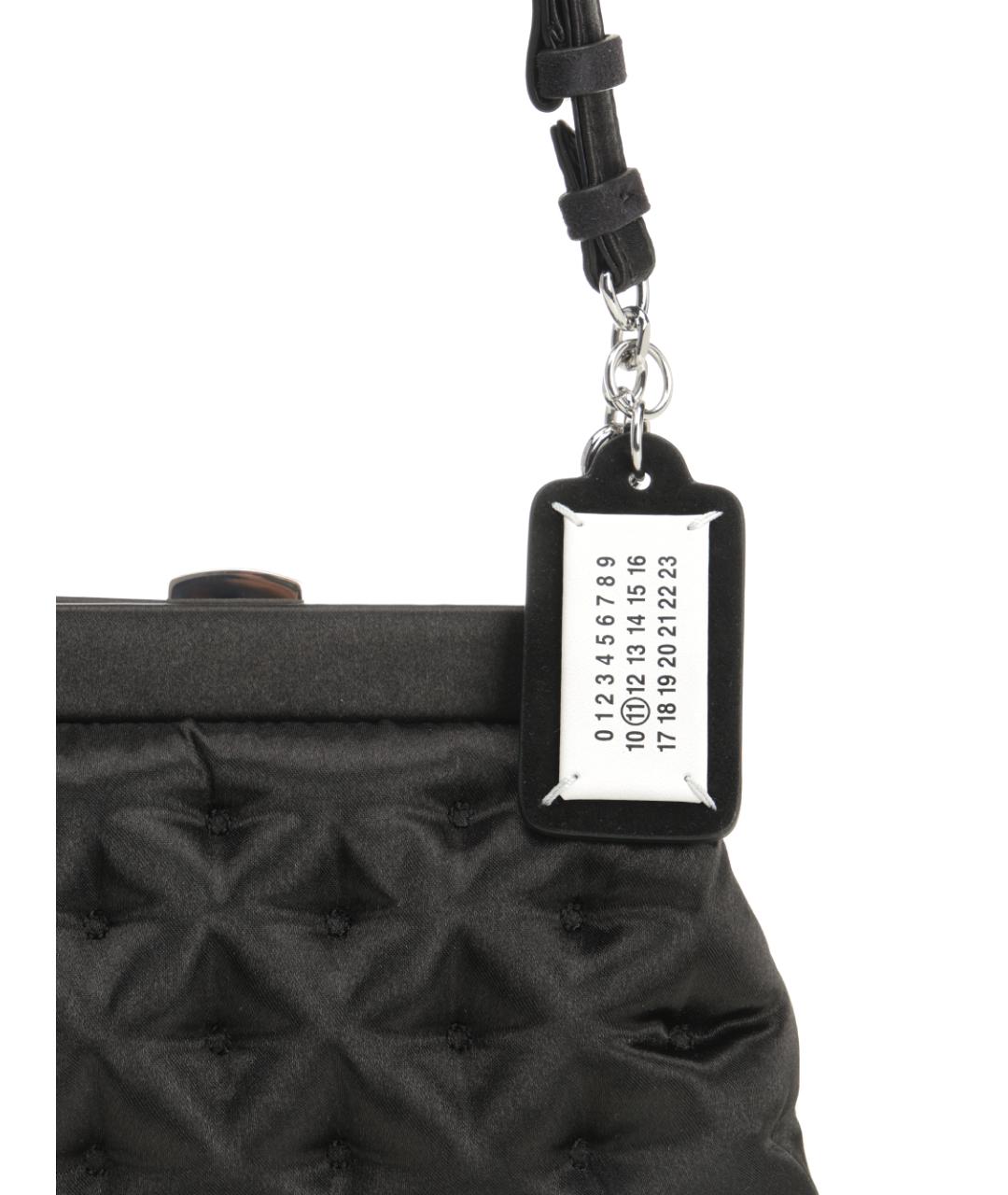 MAISON MARGIELA Черная тканевая сумка на плечо, фото 5