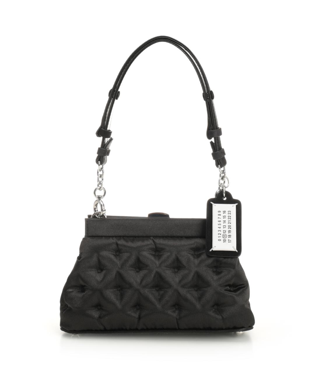 MAISON MARGIELA Черная тканевая сумка на плечо, фото 1