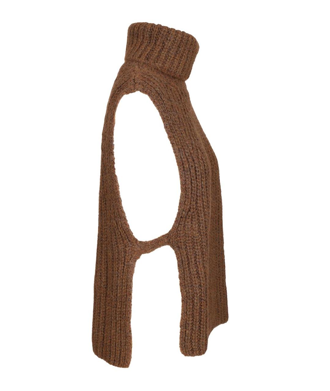 ISABEL MARANT Коричневый шарф, фото 3
