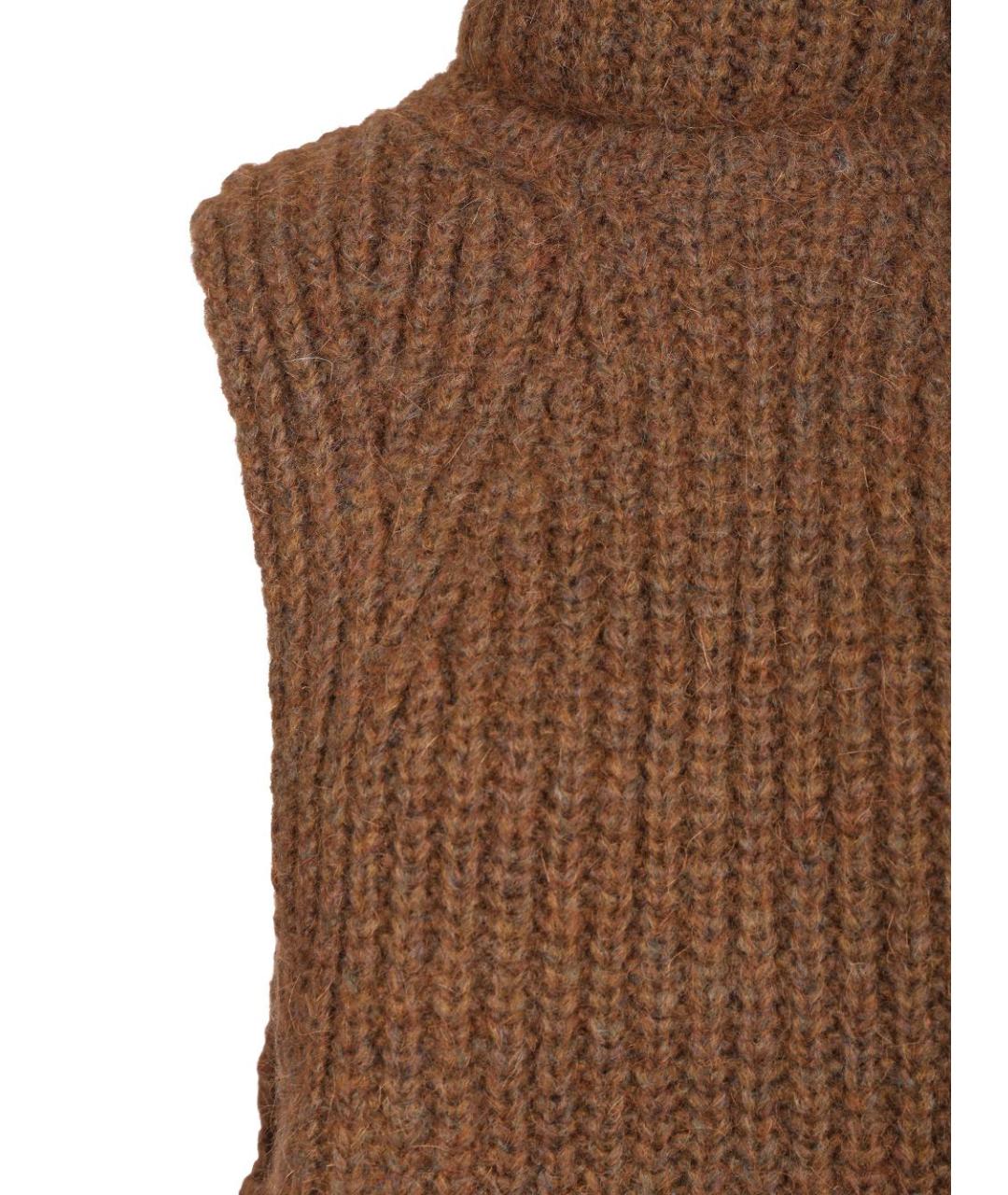 ISABEL MARANT Коричневый шарф, фото 4