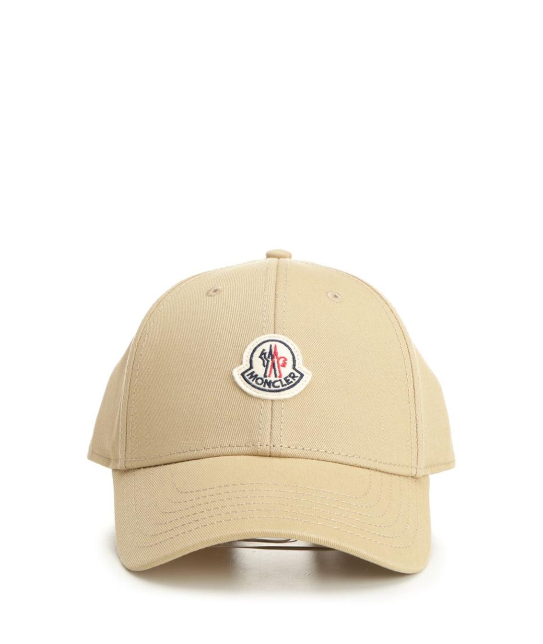 MONCLER Бежевая хлопковая кепка, фото 1