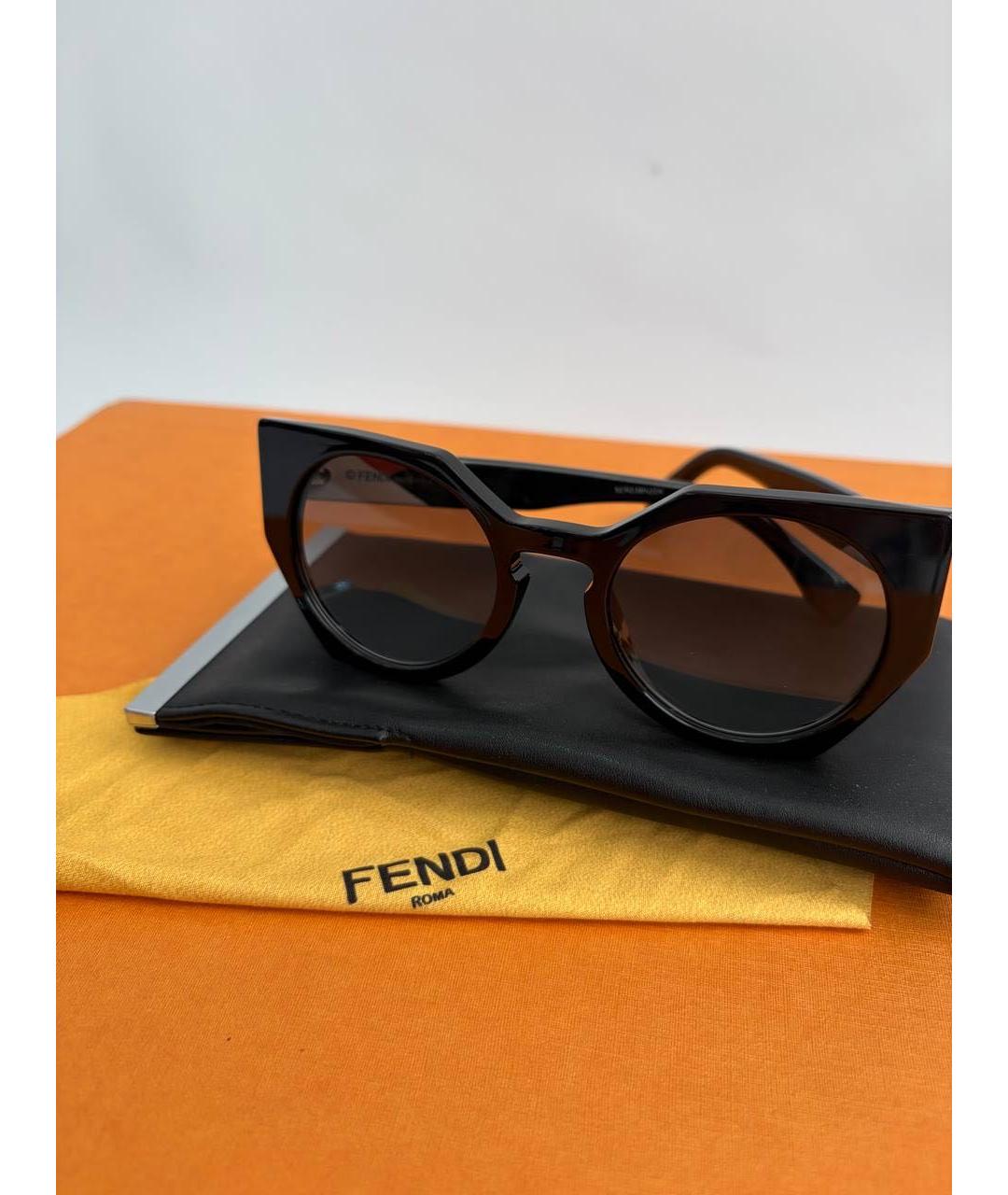 FENDI Мульти пластиковые солнцезащитные очки, фото 4