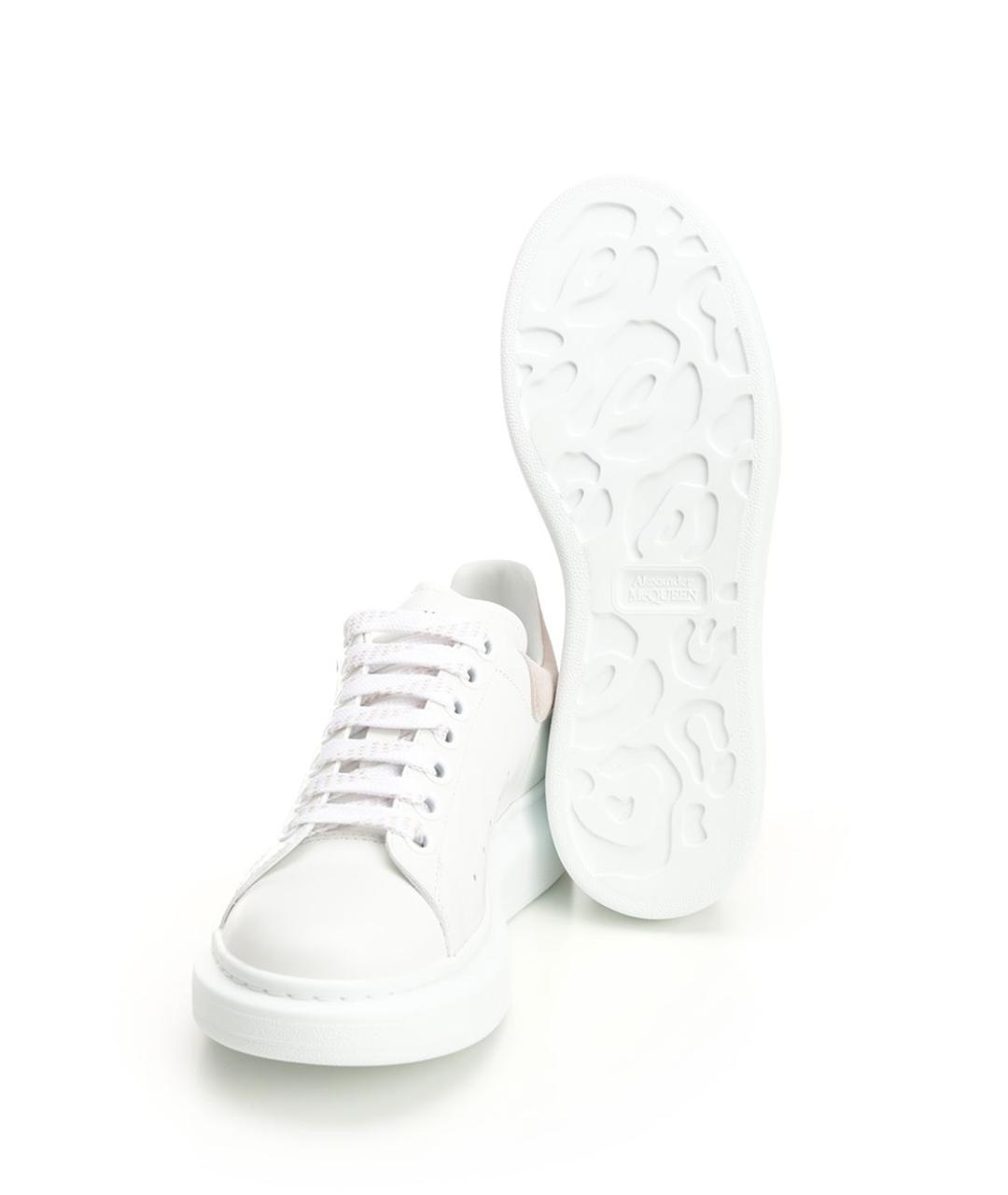 ALEXANDER MCQUEEN Белые кожаные кроссовки, фото 5