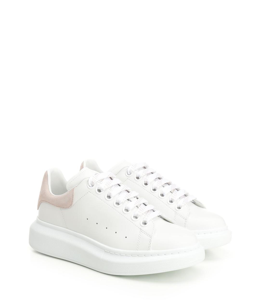 ALEXANDER MCQUEEN Белые кожаные кроссовки, фото 2