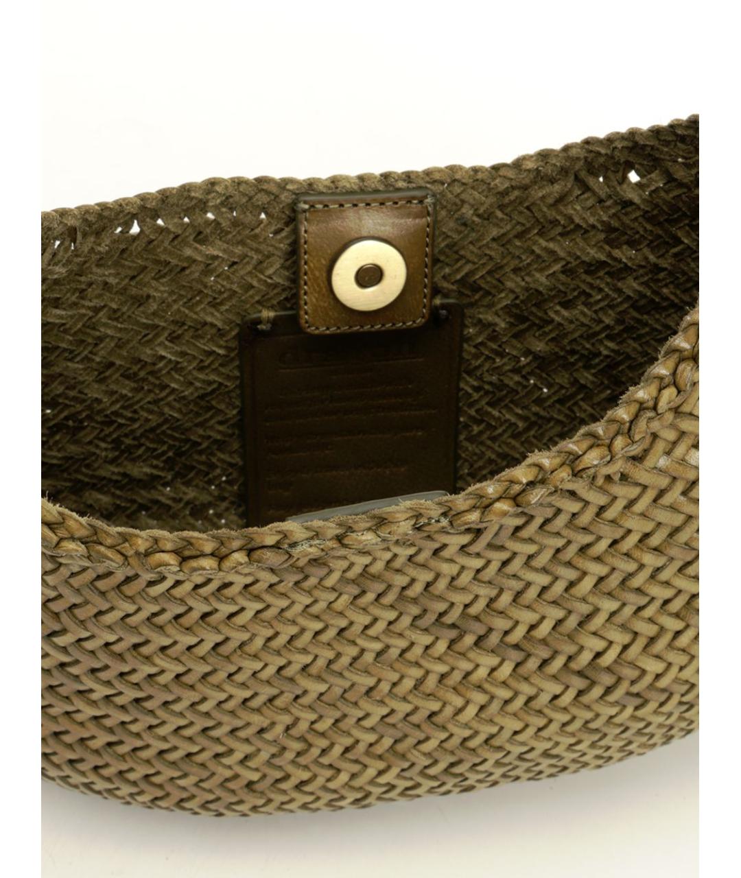 Dragon Diffusion Зеленая кожаная сумка через плечо, фото 4