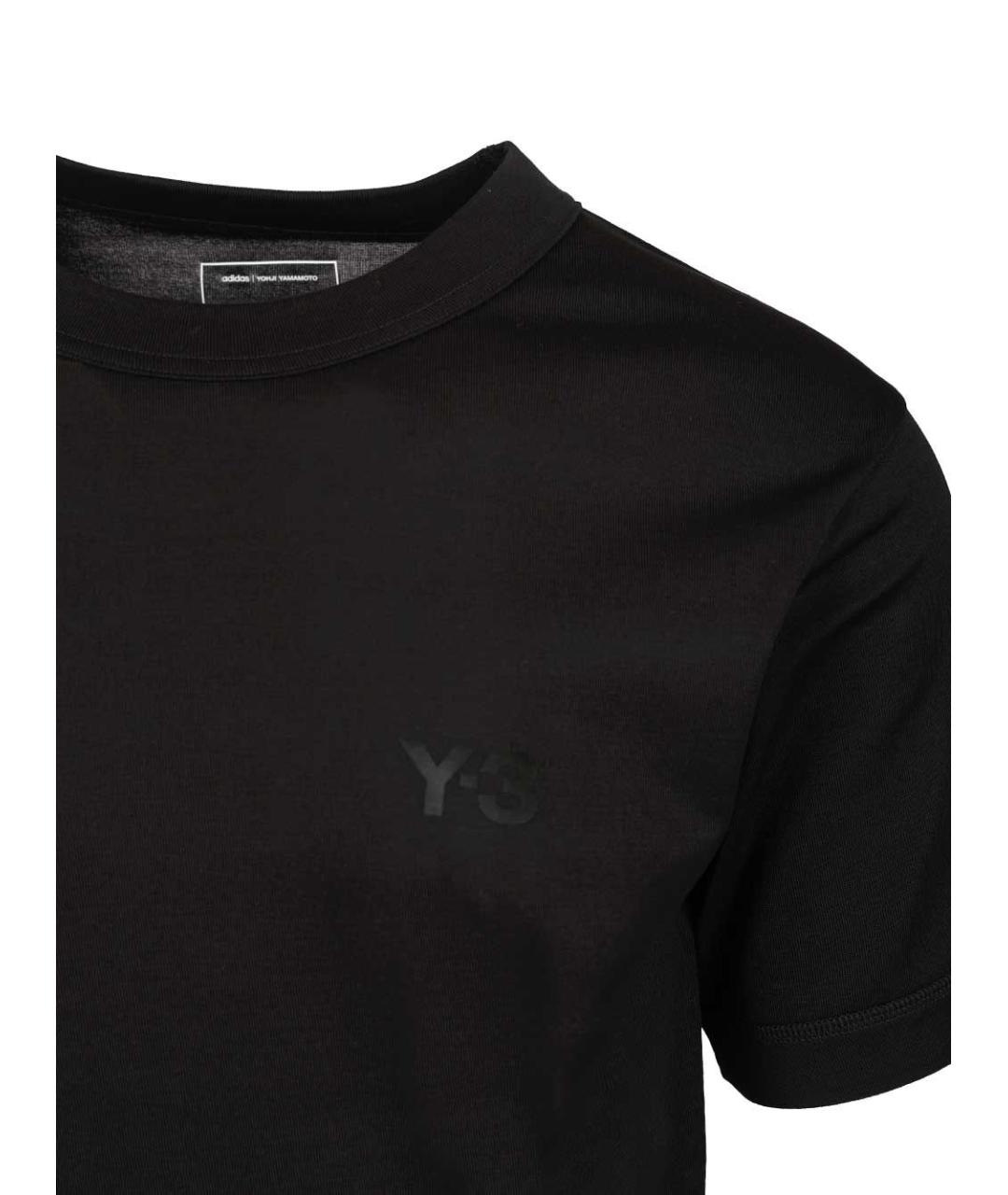 ADIDAS Черная хлопковая футболка, фото 3