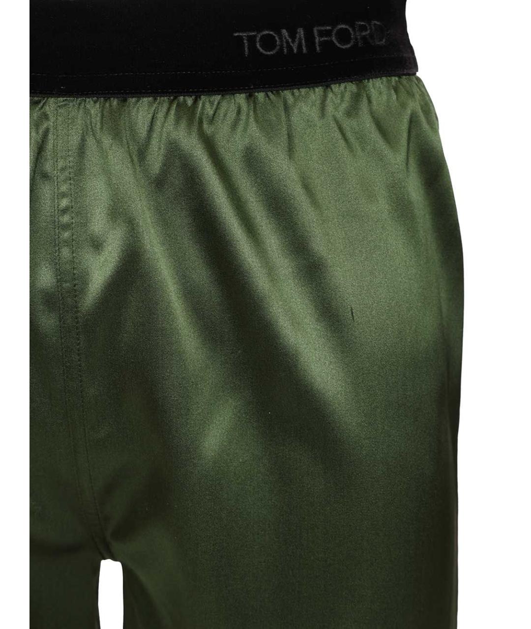 TOM FORD Зеленые шелковые шорты, фото 4