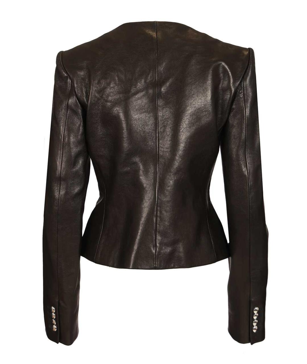 KHAITE Черная кожаная куртка, фото 2