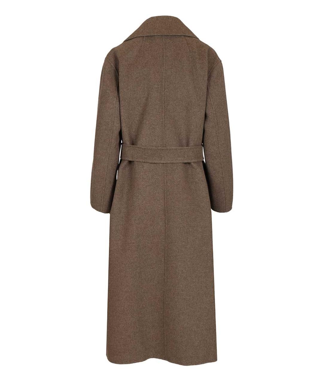 'S MAX MARA Коричневое шерстяное пальто, фото 2