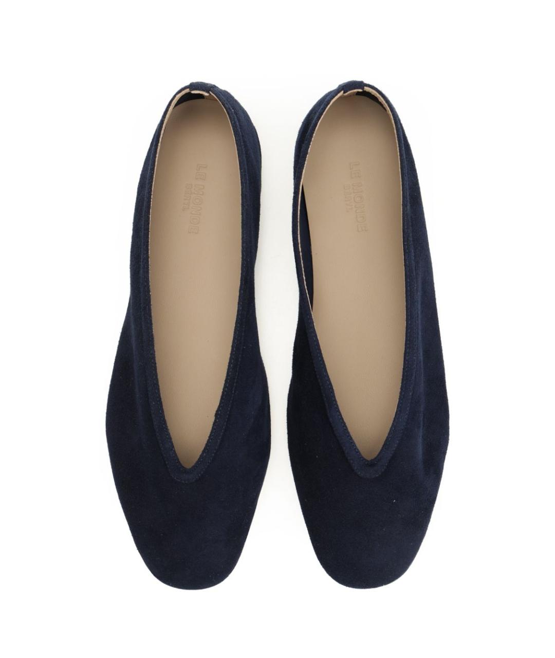 LE MONDE BERYL Синие замшевые балетки, фото 5