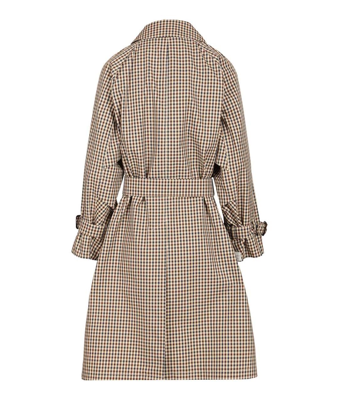 MAX MARA Бежевый хлопковый тренч/плащ, фото 2