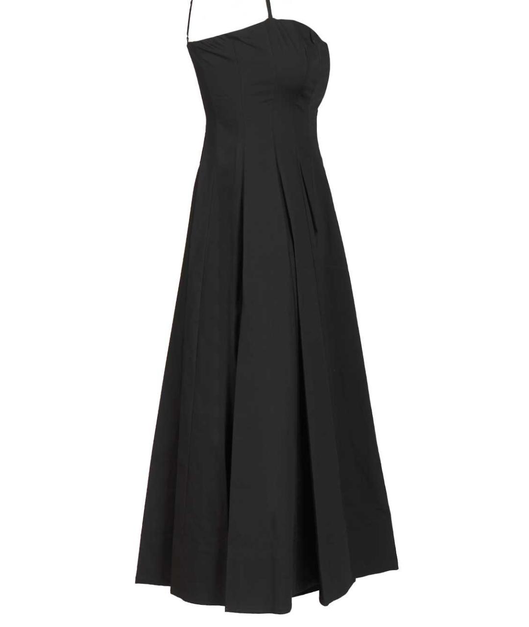 STAUD Черное хлопковое повседневное платье, фото 3