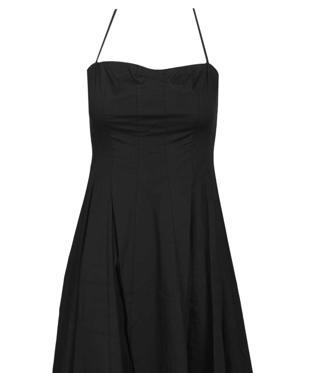 STAUD Черное хлопковое повседневное платье, фото 4
