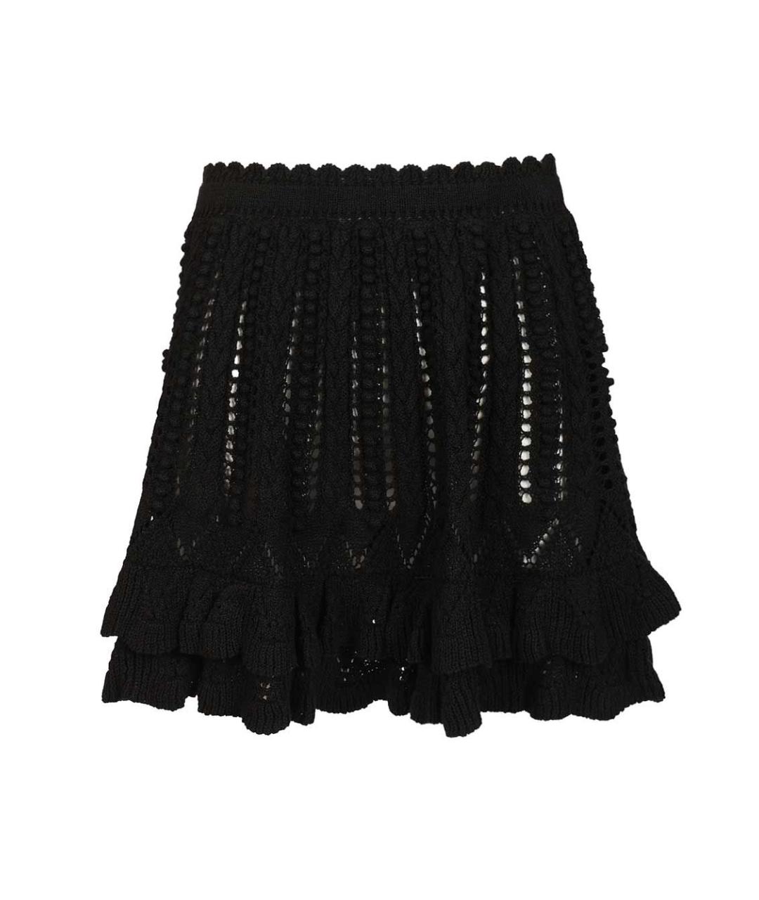 ISABEL MARANT ETOILE Черная хлопковая юбка мини, фото 1