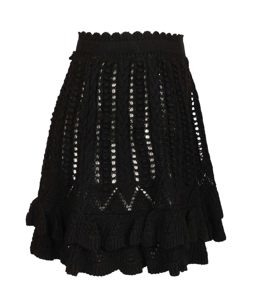 ISABEL MARANT ETOILE Черная хлопковая юбка мини, фото 3