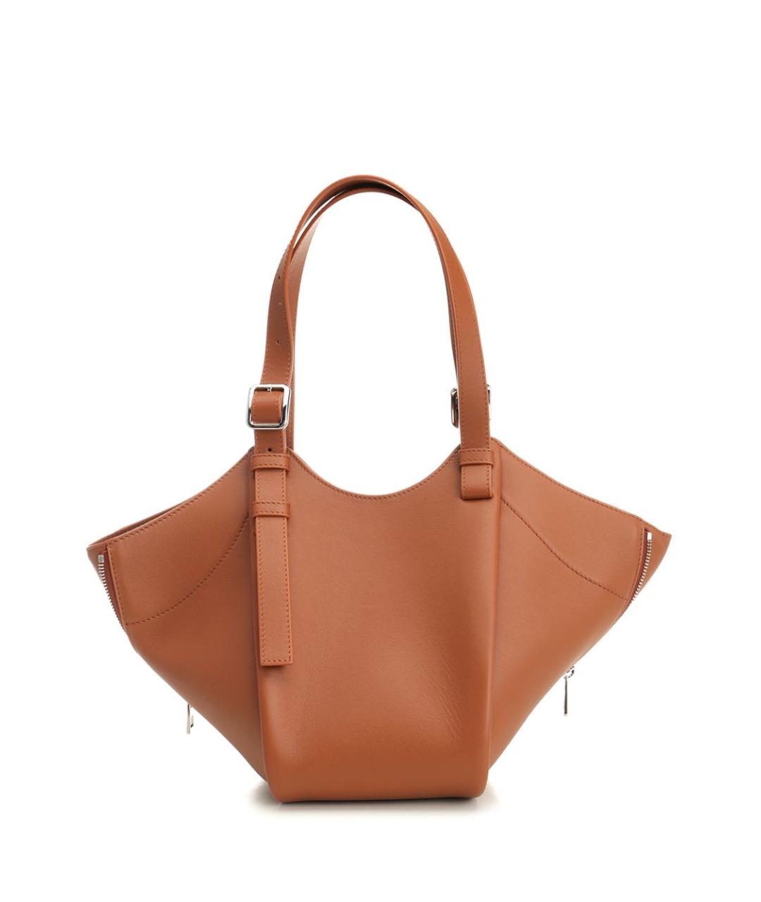 LOEWE Коричневая кожаная сумка тоут, фото 3